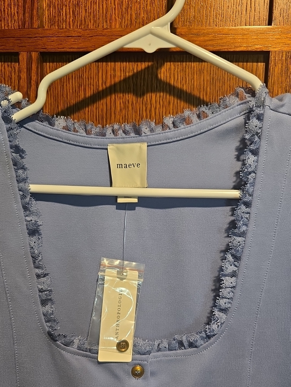 NWT Maeve Light Blue Blouse, Size Small - Picture 4 of 8